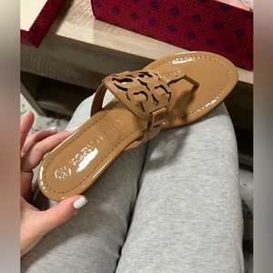 Tory Burch Miller Patent Leather Sandals